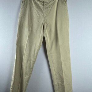 Theory Chino Men's Khaki Straight Leg Pants Size 36 Slim Fit Casual Comfy
